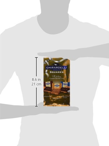 Ghirardelli Caramel Trio (Milk and Caramel, Dark and Caramel and Dark and Sea Salt Caramel) Chocolate Squares Bag, 8.51-Ounce