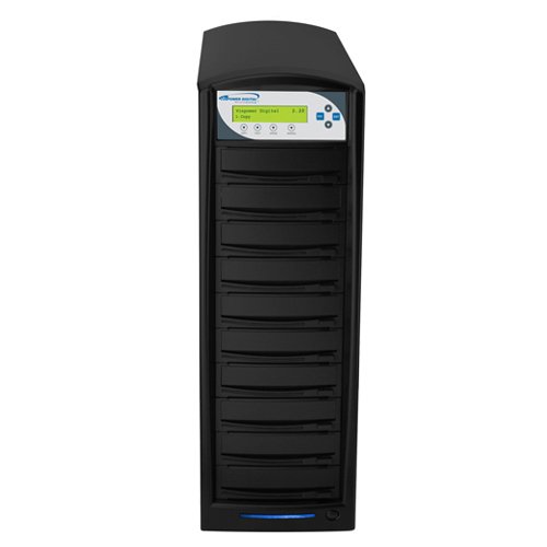 SharkCopier Daisy Chain Duplicator - HDD to 10 SATA DVD Series with 320GB HDD
