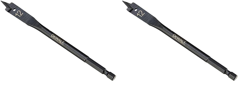 Dewalt DT4763QZ 12 x 152 mm Extreme Flat Wood Drill Bit,Multi (Pack of 2)
