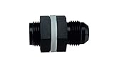 -6AN Bulkhead Fitting Sealing Washer Nut 6 AN Black Flare Fuel Cell Tank, AN860-06B