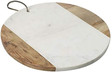 Cutting Board With Acacia Wood & White Marble 29 cm by Parlane