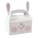 Paper Bunny Treat Boxes With Ears (pack of 12)