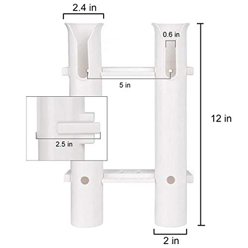 CAIKEI Fishing Rod Rack Rod Holders Tube Rod Racks with Reel and Tools Slot for Rod Fishing, Deep Sea Fishing and Trolling - Thumbnail 3