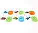 Ludos Play Dough Tools Set- 37 Pieces PlayDough Accessories of Cutters, Rolling Pins, Rollers, Food, Dinosuar Toy Molds for Toddlers and Kids. Mini Playdough Party Pack
