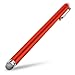 BoxWave EverTouch Capacitive iPad Stylus XL - Extra-Length Touchscreen Stylus with Ultra Durable FiberMesh Woven Fabric Tip for Ultra Responsive, Smoother Glide, and Increased Accuracy (Crimson Red)