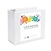 Blue Summit Supplies 5 Inch 3 Ring Binder with D Rings, Extra Large Clear View Binder, Heavy Duty D Ring Binder for Home, Office, and School, Fits Standard 8.5 Inch x 11 Inch Letter Size Paper, White