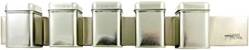 Mag Strip Pro 16 Inch Stainless Steel Magnetic Knife Strip and 5 Polished Steel Containers. Multi-Purpose Space Saver for Kitchen, Crafting, Office or School Supplies. Refrigerator or Wall Mountable.