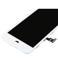 Kit de herramientas de reparación y montaje de pantalla LCD para iPhone 7 Plus de 5,5 pulgadas, color blanco Ayake con cámara frontal y altavoz de auriculares.
