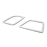2PCS Stainless Steel Interior Upper Air Outlet Diffuser Vent Cover Trim For BMW 5 Series F10 2011-2015 Left Hand Drive
