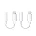 2 Pack Headphone Jack Adapter,Jiaygan Lightning Connecter to 3.5mm Audio Jack Earphone Extender Jack Stereo for iPhone 8/8 Plus/iPhone X/iPhone 7/7 Plus Suitable for iPhone iOS 10.2 (White)