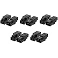 greenDracaena Dracaena.io 10 Pack IEC320 C14 Male to Nema 5-15R PDU USA UPS Extension Power Plug Adapter,IEC C14 Male Plug to Nema 5-15R US 3 Pin Female Power Adapter Connector