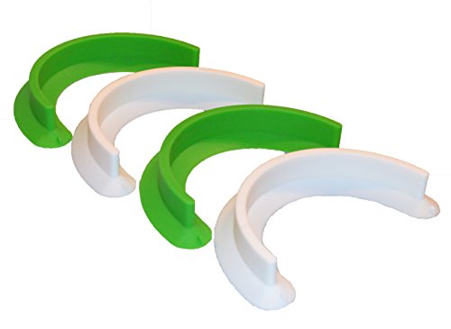 Silicone Plate Divider and Food Separator keeps food from touching. Food compartment for portion control. Keep dipping sauce and runny food from spreading. Great for kids, elderly, and even gag gifts