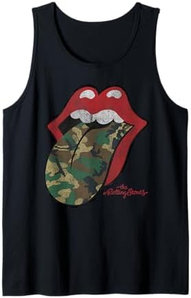 Amazon.com: Rolling Stones Official Distressed Tongue Tank Top