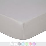 TILLYOU 100% Cotton Crib Sheet, Hypoallergenic Fitted Toddler Sheets, Soft Breathable Cozy, 28