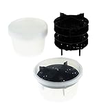 DYNWAVE 5 Pieces Reptile Egg Incubator Tray, Reptile Breeding Box 8 Egg Holes for Gecko Lizard Eggs Lattice Design