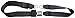 Allstar Performance ALL98112 Charcoal Two-Point Non-Retractable Seat Belt