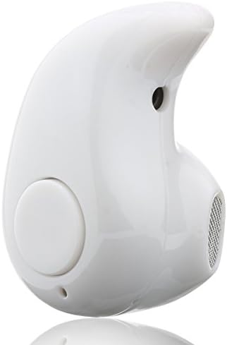 iEazy Mini Smallest Invisible Wireless 4.0 Bluetooth Headphones with Mic, White