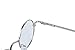 Agstum Small Round Non-Prescription Eyeglasses Frame Clear Lens 37mm (X-small Size) (Silver, Non-Prescription Clear Lens)