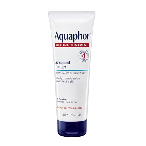 Aquaphor Healing Ointment Advanced Therapy Skin Protectant, Dry Skin Body Moisturizer, 7 Oz Tube