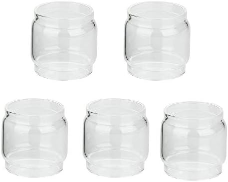 5 Pack 5ml Pyrex Bulb Glass Tube Acessaries For A-s-p-i-r-e c-l-e-i-t-o 120 (Transparent)