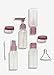 JPNK Plastic Portable Travel Size Empty Bottles for Makeup Cosmetic Toiletries Liquid Containers