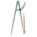 SciencePurchase Large Marking Wing Divider Pencil Marking Compass Circle Maker Scriber, Up to 30 Inch Marking Diameter