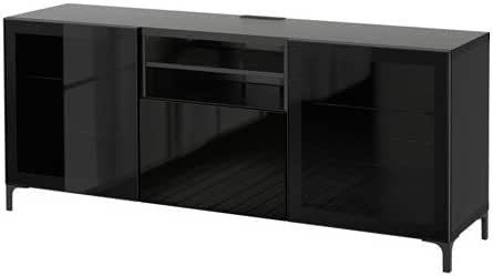 Amazon Com Ikea Tv Unit With Soft Closing Drawers Black Brown