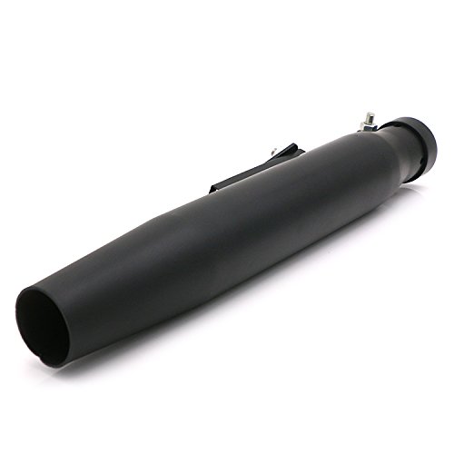 Vintage Motorcycle Slip On Tapered Exhaust Pipe Muffler For Harley Bobber Chopper Cafe Racer 435mm (black) - Thumbnail 3