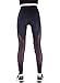 Tulucky Women's Full Length Mesh Workout Sports Tights Gym Yoga Pants Leggings (L, Black)