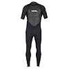 Xcel-2mm-Axis-OS-Short-Sleeve-Fullsuit-Wetsuit-All-Black-with-Silver-Ash-Logos