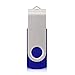 RAOYI 10PCS 4GB USB Flash Drive Blue Pen Drive Thumb Drive USB 2.0 Memory Stick Swivel Design