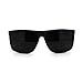 Juicy Orange Dark Black Lens Men's Sunglasses Classic Square Frame Black