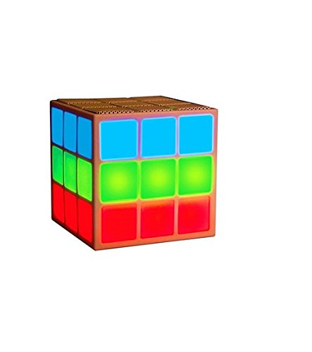 Mobi Cube Bluetooth Wireless Speaker with Light Show, Modern Compact Speaker
