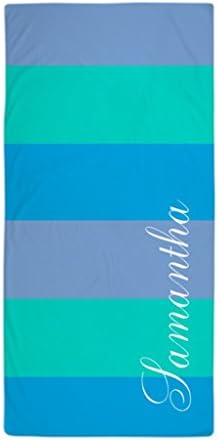 HANHAOKI Custom Cool Ocean Stripes Pool Towel Bath Towel 12"x 24"