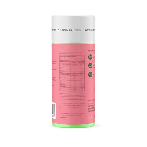 WU Nutrition BRILLA | Colágeno Hidrolizado Puro, Biotina y Ácido Hialurónico | Péptidos de Colágeno | Vitaminas para Mujer (Vitamina C, D, E y Zinc) | Suplemento para Cuidado de Cabello, Piel y Uñas | 120 Cápsulas Vegetales (2 Meses)