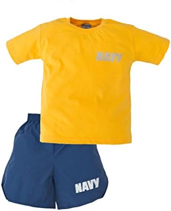 Navy 2 Piece PT Youth Short Set- Large