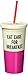 kate spade new york FBA_ Tumbler with Straw, Eat Cake For Breakfast, Pink