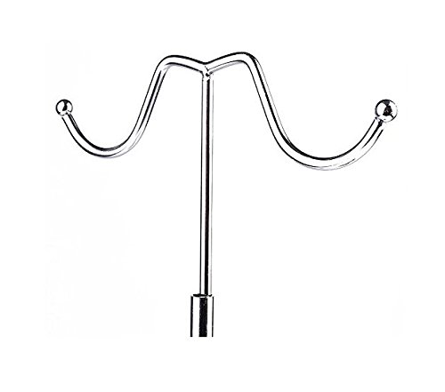 JM-capricorns Metal Handbag Rack Women Bag Display Stand Double Hook Adjustable Stainless Steel Holder