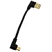 BSHTU Gold Plated USB 2.0 A Left Angle to Micro B Right Angled Cable Data Sync and Charge Cable (Right)