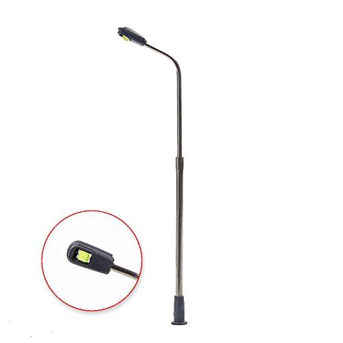 Evemodel LQS06 10 STK. Peitschenlampen LED 62mm Spur N Straßenlampen Flexible Höhe 3V 12V NEU – Bild 5