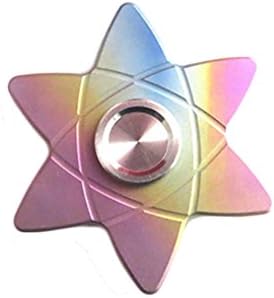 Xiangfeigao Hexagonal Titanium Alloy Fingertip Ggyro Toy Anxiety Toy Multicolor