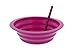 Arrow Sip-A-Bowl 4-Pack Set, Built-In Straw - 22-Ounce Reusable Bowls Stop Liquid Spills: Cereal Milk, Ice Cream - Makes Breakfast/Snack Time Easy - Dishwasher Safe - Blue, Pink, Green, and Orange