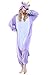 Adult Unisex Blue Unicorn Animal Kigurumi Pajamas Cosplay Birthday Party Wear,New Pueple,Medium