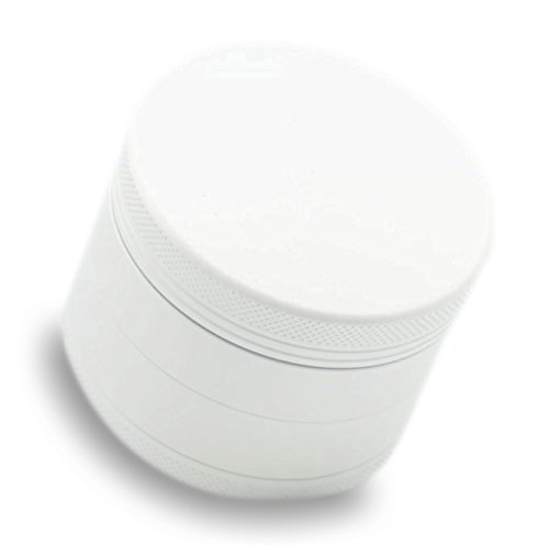 Soft Matte White 2.5 inch Grinder | Smooth Grind and Feel | Magnetic Lid