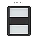 Katzco Magnetic Mirror - 1 Pack - 5 x 7 Inches – for School Locker, Refridgerator, Home, Workshop, Office Cabinet, Shaving, Indoors, Outdoors, Camping, Cars, Bathrooms, and More