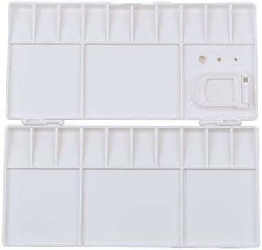 Folding Paint Palette Tray with 25 Compartments with Thumb Hole
