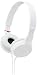 Sony ZX Series Wired On-Ear Headphones, White (MDRZX110/WHI) primary