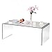 PeachLeaf Glass Coffee Table, 39.3