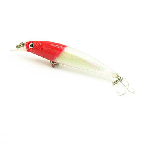 Laser Minnow-red head with white body