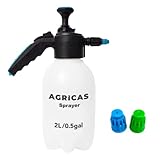AGRICAS 0.5 Gallon Hand Pump Sprayer, 2L Garden